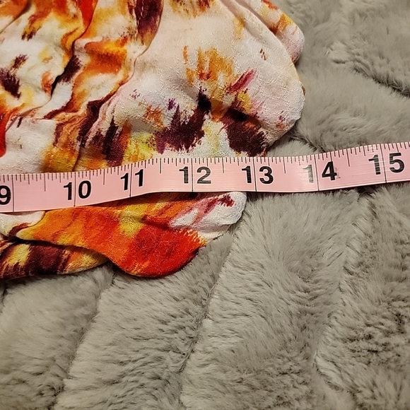 Terra & Sky Plus Size 1x Pullover V Neck Top, 3/4 Sleeve, Multicolor - Picture 8 of 10